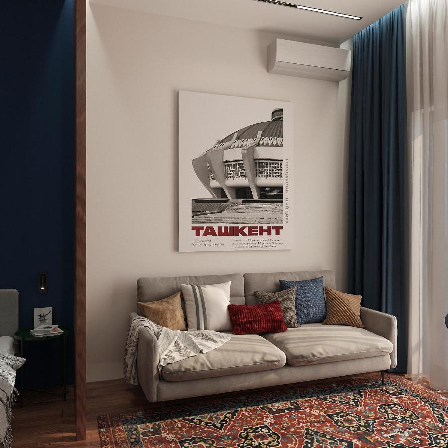 Blueloft 52 I Tashkent Apartment With Balcony Exteriör bild
